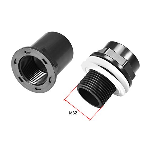 uxcell 1 ID PVC Aquarium Water Pipe Connector Joint Straight Tubes Hose Connector Fish Tanks Accessories 3pcs