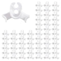 LucyPhy 60 Pack Plant Bender Angle Adjustable Plant Training Clips Low Stress Training Clips 90 Degrees Plant Stem(Circle Style,White) - color: White, size: 60Pack