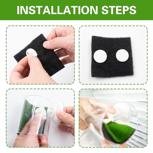 2PCS Acrylic Tube Tunnel - Betta Fish Toys, Hollow Cave with Grass Pad, Shrimp Hideout, Floating Fish Tank Decoration