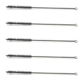 Utoolmart Wire Tube Brushes, Stainless Steel Spiral Power Bottle Brush, Long-Handle Bristle Pipe Cleaning Tool, 0.5" Diameter 12" Length for Auto Parts, Bottles, Tubes, Keyboards,Glass, 5pcs - color: 5pcs, size: 1.2cm