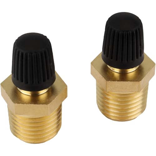 Milton S-684-4 1/4" MNPT Male Tank Valve, includes Protective Caps (Pack of 2) - size: Pack of 2