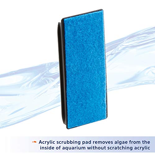 Aqueon Aquarium Algae Scraper, Fish Tank Cleaning Magnets for Glass/Acrylic, Large - size: Large