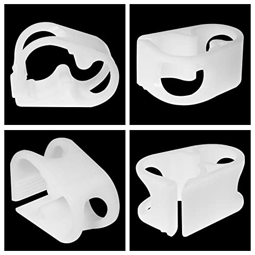 Uenhoy 5 Pcs Plastic Tubing Clamps, Hose Shut Off Clamps for 1/4" - 1/2" Tube O.D., Water Flow Control Hose Clip Laboratory Pinch Valve - size: 6-12mm / 1/4"-1/2"