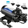 ECO-WORTHY 33-Series Water Pressure Diaphragm Pump Industrial 110V AC 4.0GPM Flow 50PSI Rated Pressure Self Priming RV Fresh Water Pump for Camper Kitchen Bathroom Marine Yacht Caravan - size: 4.0GPM-50PSI-110V-Standard Package