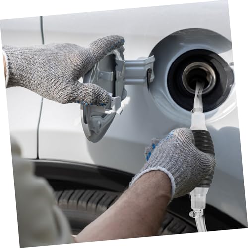 DECHOUS High Flow Manual Fuel Transfer Pump Portable Hand Siphon Flexible Tubes for Car Aquarium and Pool Drainage