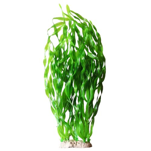 Tall Green Long Leaves Aquarium Décor Plastic Plants Fake Plants Artificial Plants Large 20 Inches 6502
