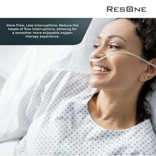 ResOne 50Ft Oxygen Supply Tubing, Crush Resistant, Standard Connectors for Nasal Cannulas, Cannula Nasal Tubing, Oxygen Concentrator - Purple