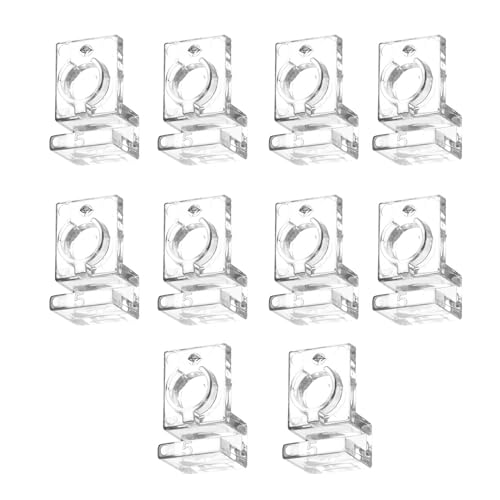 Sturdy Aquarium Cover Clip Holder Set of 10 Fish Tanks Lid Holder Stand Easy Install Acrylic Clamp Clips Aquarium Lid for Fishtanks - color: Suitable for 5mm