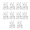Sturdy Aquarium Cover Clip Holder Set of 10 Fish Tanks Lid Holder Stand Easy Install Acrylic Clamp Clips Aquarium Lid for Fishtanks - color: Suitable for 5mm