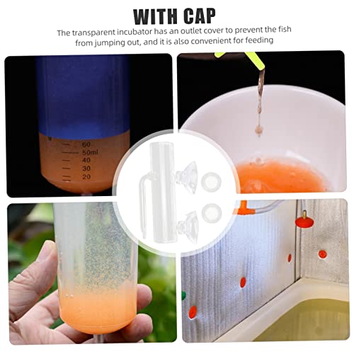 Toyvian 1set Fish Breeding Incubator for Fish Tank Transparent Isolation Box Cups and of Newborns