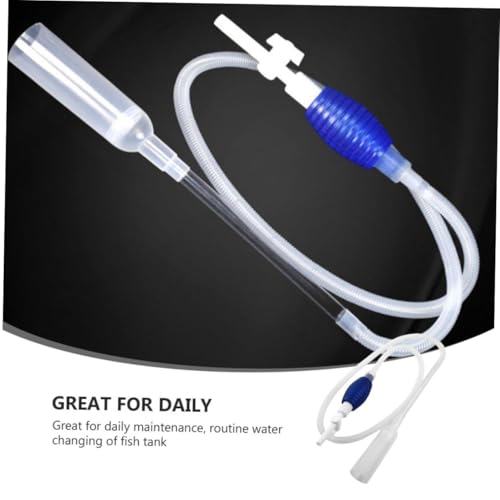 Aquarium Fish Tank Water Changer Manual Pump Vacuum Siphon Cleaner Medium Size for Freshwater Gravel Cleaning