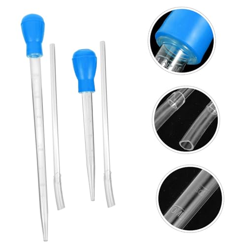 BESPORTBLE 4pcs Fish Tank Siphon Vacuum Cleaner with Extension Tubes Manual Aquarium Water Change Tool for Easy Cleaning for Aquariums and Turtle Tanks Efficient Water Removal and Gravel - color: Bluex2pcs, size: 42x5CMx2pcs