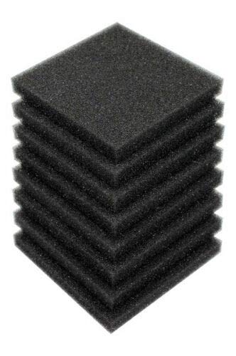 ViaAqua Coarse Bio Sponge Filter Media Pad Cut-to-fit Foam Up to 40" Aquarium Fish Pond (4PC 40x40x1 inch) - size: 4PC 40x40x1 inch