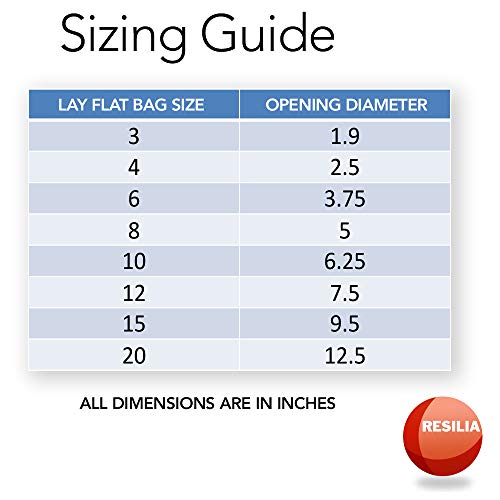RESILIA Plastic, Leak-Proof Shipping Bags for Live Fish - 4" x 10" 2 Mil, 0.002 Inch, Double Bottom Seal, for Freshwater & Saltwater Fish, Case of 1000 - size: 1000 count