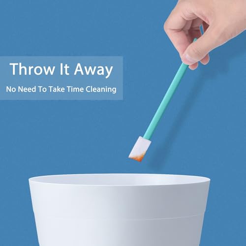 40pcs Crevice Cleaning Brush Tool, Disposable Toilet Brush for Toilet Seat Gaps, Crack and Crevice Cleaner Tools, Blue