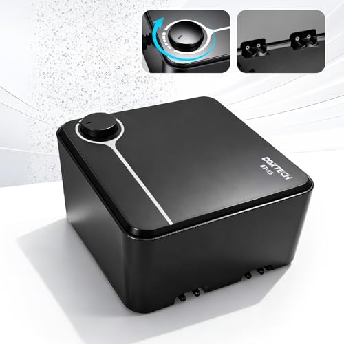 UPETTOOLS Aquarium Air Pump 10W – Ultra-Quiet Fish Tank Air Pump with 4 Outlets & Adjustable Flow Control, Powerful Oxygen Pump for Aquariums up to 200 Gallon