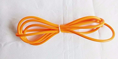 Liquid Storage Bucket Extend Tube, Orange Silicone Flexible Hose, Aquarium Dosing Pump Accessory, 1 Meter (3 Feet) Extension Pipe for Reef and Freshwater Tanks