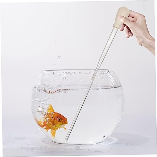 Happyyami 1set Manual Fish Tank Siphon Cleaner Aquarium Gravel Vacuum for Changes and Waste Removal No Power Required for Aquariums