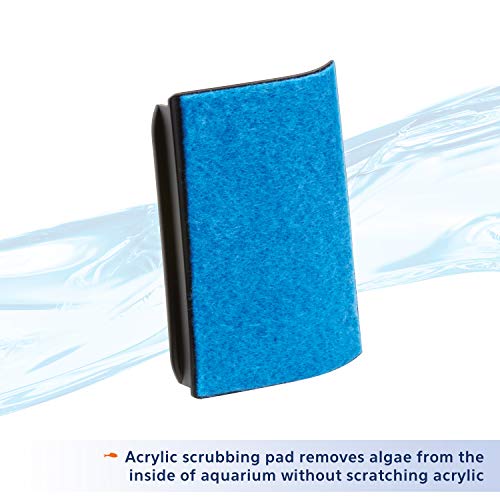 Aqueon Aquarium Algae Scraper, Fish Tank Cleaning Magnets for Glass/Acrylic, Mini - size: Mini