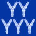 Plastic Barb Equal Y Tee 5/16" hose ID Polypropylene pipe connectors Plastic Joint Splicer Mender Adapter Union Boat Water Air Aquarium O2 Fuel (pack of 5) - size: 5/16 Inch, style: Pack of 5