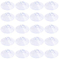 Pawfly 20 Pack Clear Suction Cups 1.2 Inch PVC Plastic Sucker Without Hooks for Home Decoration and Organization - style: 1.2 in 20pcs
