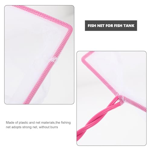 5pcs Small Aquarium Fish Net Set 5-inch Handheld Fine Mesh Fish Tank Nets and Aquascaping Tools