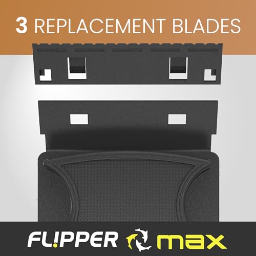 Flipper MAX Magnetic Aquarium Fish Tank Cleaner ABS Replacement Blades - Straight Edge 5-Pack - Acrylic Tanks - size: 5 Pack, style: Max