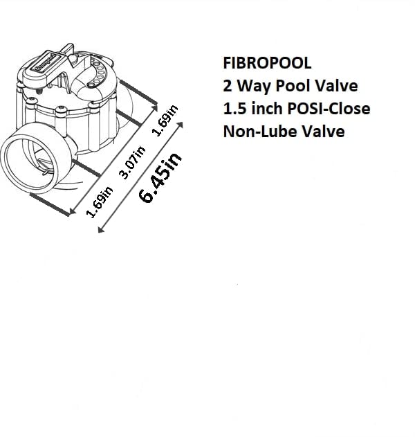 FibroPool 1.5 Inch Pool Check Valve – 5 PSI Spring Loaded, CPVC, Non-Lube PTFE Seats – Inline Backflow Prevention for Pools, Spas, Heaters, Salt & Chemical Systems