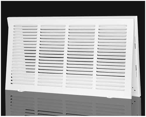 Return Air Filter Grille 20x10,Air Return Vent Cover Grill for 20"W x 10"H Duct Opening,Steel HVAC Vent Covers for Wall and Ceiling,Holds 1" Thick AC Filter - size: For 20"Wx10"H-Duct Opening