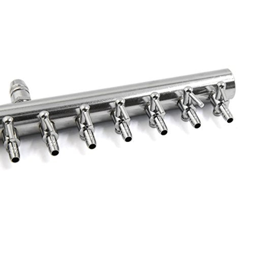 uxcell Stainless Steel 12 Ways Air Flow Splitter Lever Control Valve for Aquarium