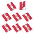 MECCANIXITY Small Acrylic Hinges Plastic Self-Adhesive Clear Hinge 45 x 35mm Continuous Piano Folding Hinges for Aquarium Lid Crafts Display Stand Pack of 8 Transparent - size: 45 x 35mm