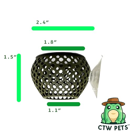 CTWPets Natural Betta Bulb Hide | Betta Rest Fish Tank Ornament | Aquarium Cave with Suction Cup for Small Fish Tank, Betta Habitat, Shrimp Hideout, Aquatic Decor (Forest Green) - color: Forest Green