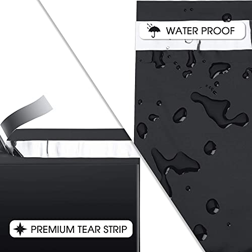 Metronic Poly Mailers 19x24" 100 Pcs Large Shipping Bags for Clothing, Mailing Envelopes with Self Adhesive Waterproof and Tear-Proof Postal Bags for Small Business, Black - color: Black, size: 19x24 100PC