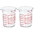 High Borosilicate Glass Measuring Cup with V-Shaped Spout, 30ml (1oz) | Pack of 2 – Precision Glass Measuring Cup for Kitchen & Bar - size: 30 ML/1 OZ(Pack of 2)