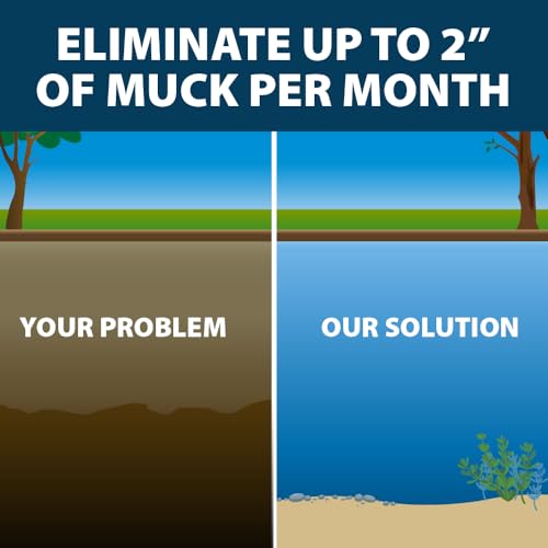 Airmax MuckAway Natural Beneficial Bacteria for Outdoor Ponds & Lakes, Muck, Sludge & Noxious Odor Solution, Easy to use Enzyme Tablets, Cleaner Beach & Shoreline, Fish, Pet & Wildlife Safe, 8 Scoops - size: 8 Scoops