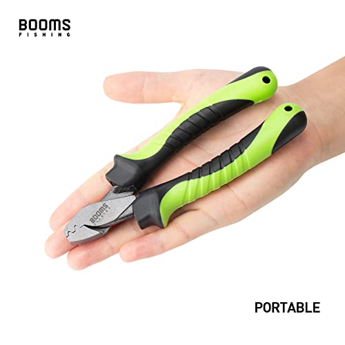 Booms Fishing CP2 Fishing Crimping Tool for Single-Barrel Sleeves, Green - style: Green Crimping Pliers Only
