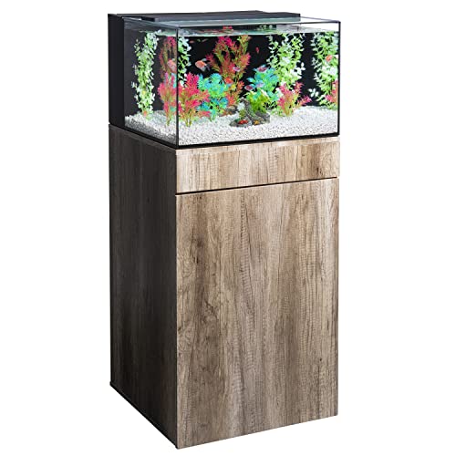 GloFish Plant Aquarium Décor, Green and White Large, Fluorescent Under Blue LED Light