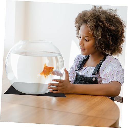 5Pcs Non Skid Aquarium Cushion Pads Insulated Fish Tank Mat for Comfort Stability Black Durable Absorption Heat Preservation for Fish Tank Supplies