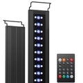 NICREW C10 24/7 LED Aquarium Light for Plants, 30-36 Inches, Full Spectrum Fish Tank Light with Timer, Brightness Adjustable - size: 30 - 36 in