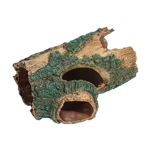 Aquariums Landscape Artificial Cave Fish Tanks Landscaping for Shrimp Breeding Ornaments Bark Craft Artificial Cave for Fish Tanks Shrimp Habitat Decor - color: A