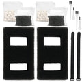 A1376 Aquarium Filter Media Kit Compatible with Fluval Spec Evo Betta Flex Series Aquarium Filters Foam Replacement Set Suitable for Most Standard Aquariums (2-Pack)