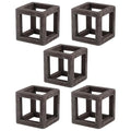 5 Pack Ceramic Aquarium Cave, Cube Shrimp Hideaway Breeding Shelter Fish Tank Decor Ornament