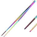 Aquarium Tweezers Stainless Steel Straight Tweezers For Fish Tank Aquatic Plants Long Handle Reptile Feeding Tongs,24 Inch Multi Rainbow Color