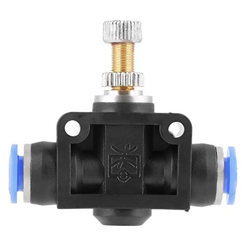 10 Pcs/Set Pneumatic Flow Speed Valve, Push In Speed Controller 6mm Pneumatic Air Flow Control Valve Connector, Pneumatic Quick Fittings