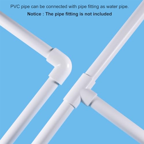 MECCANIXITY Clear PVC Rigid Tube Round Pipe 12mm(1/2"） ID 16mm(5/8"） OD 14" High Impact for Water Pipe, Aquarium, Fish Tank, Greenhouse Garden, Clear - color: Clear, size: 12mm x 16mm