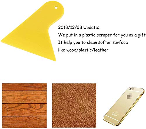 4" Wide Extendable Razor Blade Sticker/Paint Scraper Remover for Window Glass Windshield Tile Granite Wall Cleaning Hand Tool, Gum Cleaning, Stove Cleaner, SCRP-A
