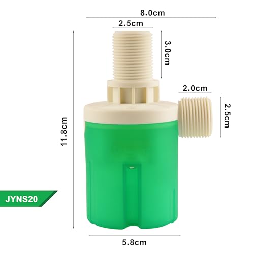 2Pcs Automatic Water Level Control Valve - Inside Type, Float Valve for Water Tank, Solar Energy, Auto Pot, Aquarium (3/4" Top) - style: 3/4" Top