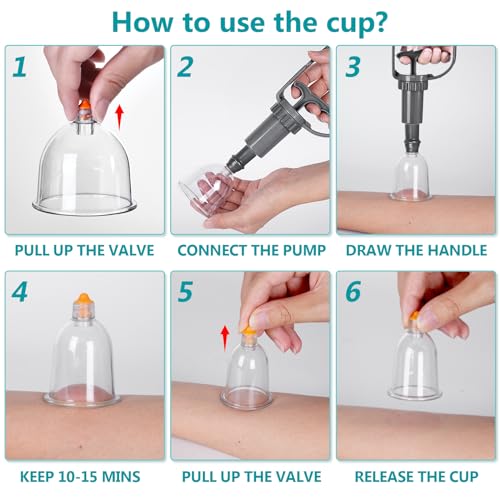 Cupping Therapy Set, 24 Pcs Cupping Set, Professional Cupping Kit for Massage Therapy, Portable Upgrade Cupping with Case, Pump Suction Cups for Cellulite Muscle Pain Relief Physical Therapy - size: 24 CUPS
