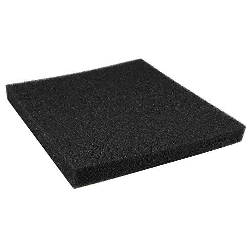 ViaAqua Coarse Bio Sponge Filter Media Pad Cut-to-fit Foam Up to 40" Aquarium Fish Pond (4PC 40x40x1 inch) - size: 4PC 40x40x1 inch