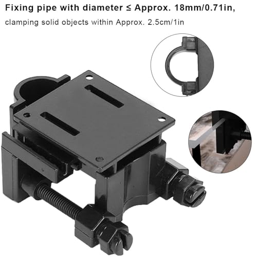 2Pcs 2.8 Inch Aquarium Hose Clamp Clip Plastic Pipe Holder with Stainless Steel Fasteners for Tube Dia Within 18mm